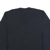 GILDAN Mens Black Lockhart Lions Baseball Graphic T-Shirt XL Long Sleeve Crew