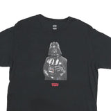 LEVI'S Boys Black Star Wars Darth Vader Graphic T-Shirt L Short Sleeve Crew Neck