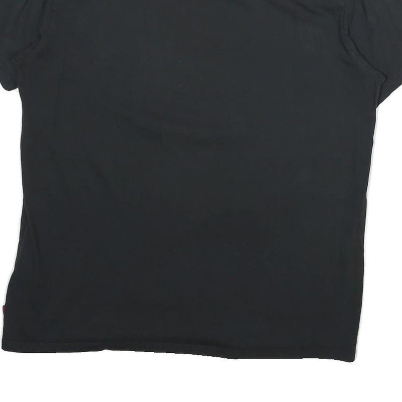 LEVI'S Boys Black Star Wars Darth Vader Graphic T-Shirt L Short Sleeve Crew Neck