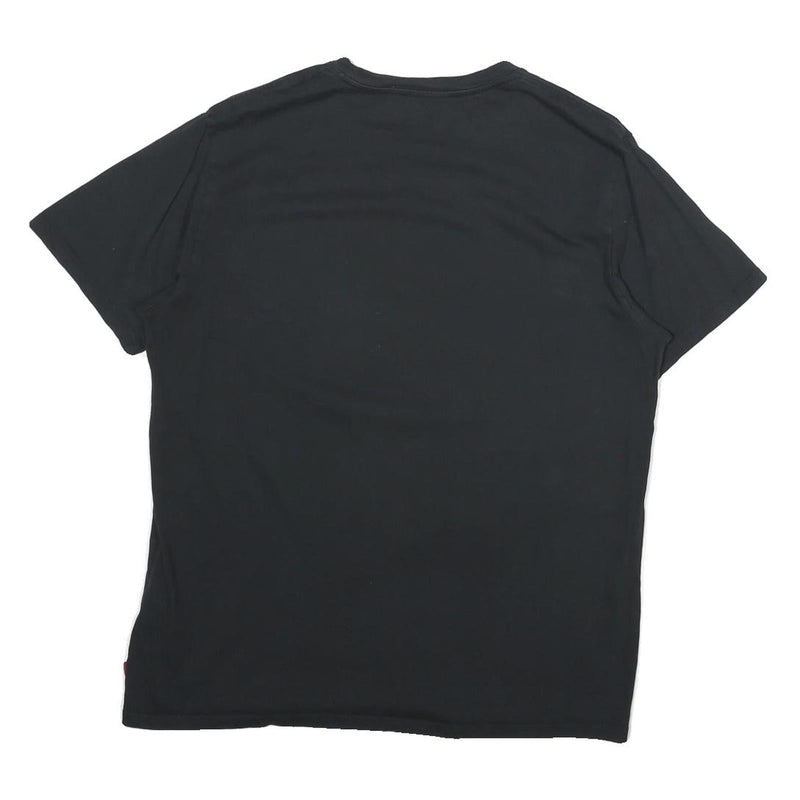 LEVI'S Boys Black Star Wars Darth Vader Graphic T-Shirt L Short Sleeve Crew Neck