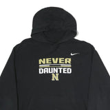 NIKE Mens Black Never Daunted Pullover Hoodie L Cotton Comfort Style