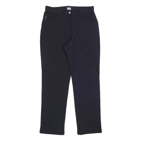 ARMANI JEANS Mens Wool Blend Navy Regular Fit Straight Trousers W30 L31 Stylish