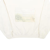 AUTHENTIC PIGMENT Womens Cream XL Crew Neck Cotton Blend Pullover Sweatshirt