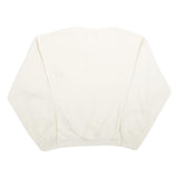 AUTHENTIC PIGMENT Womens Cream XL Crew Neck Cotton Blend Pullover Sweatshirt