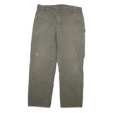 CARHARTT Mens Cotton Blend Grey Relaxed Straight Trousers W40 L34 Workwear