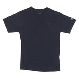 CHAMPION Mens Black Crew Neck Short Sleeve T-Shirt M Cotton Blend Casual Wear