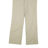 DICKIES Womens Cotton Blend Beige Regular Straight Trousers W30 L32 Workwear