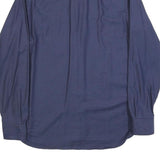 TOMMY HILFIGER Mens Navy Blue Casual Shirt S Cotton Blend Regular Fit