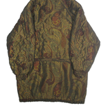APPROPOS Womens Brown & Green Paisley Outdoor Jacket S Polyester Blend Zip