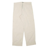 SERGIO VITTI Mens Regular Beige Cargo Trousers W31 L28 Cotton Blend Zip