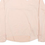 NIKE Womens Beige 1/4 Zip M Sweatshirt Lightweight Pullover Activewear