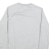NIKE Womens Grey Crew Neck Sweatshirt S Cotton Pullover Comfort Casual