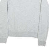 NIKE Womens Grey Crew Neck Sweatshirt S Cotton Pullover Comfort Casual