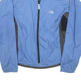 THE NORTH FACE Womens Blue Nylon Jacket M Zip Plain Lightweight Outdoor