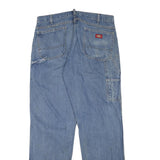 DICKIES Mens Jeans Blue Regular Straight Denim Medium W36 L34 Workwear