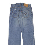 LEVI'S Mens Regular Blue Denim W30 L30 Zip Closure Jeans Distressed Hem