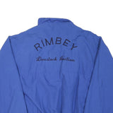 WESTERN CONCEPTS Mens Blue Polyester Blend Zip Jacket L Rimbery Livestock