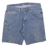 WRANGLER Mens Denim Blue Shorts L W36 Classic Cotton Blend Casual Style