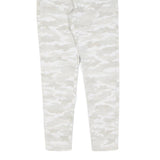 LEVI'S Womens Cotton White & Cream Camouflage Slim Skinny Trousers W26 L25
