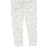 LEVI'S Womens Cotton White & Cream Camouflage Slim Skinny Trousers W26 L25