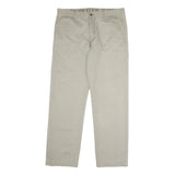 CALVIN KLEIN JEANS Mens Cotton Beige Regular Straight Trousers W34 L31 Casual