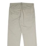 CALVIN KLEIN JEANS Mens Cotton Beige Regular Straight Trousers W34 L31 Casual