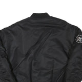 BILAL HASSANI Mens Black Bomber Jacket M Polyester Blend Plain Zip Casual