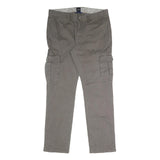 ENGBERS Mens Cotton Blend Grey Regular Fit Straight Leg Trousers W36 L31 Casual