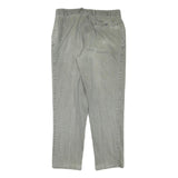 G GABALDI Mens Cotton Blend Grey Regular Fit Straight Leg Trousers W34 L31 Smart