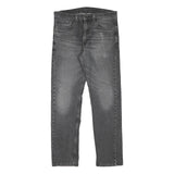 LEVI'S 505 Mens Jeans Grey Regular Straight Denim Medium W33 L30 Classic Zip
