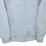 LEVI'S Mens Blue Cotton Blend Denim Jacket L Button Closure Classic Fit Casual