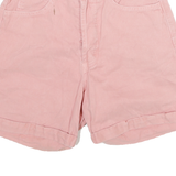GUESS Womens Shorts Pink Cotton Blend Casual S W22 Stylish Summer