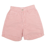 GUESS Womens Shorts Pink Cotton Blend Casual S W22 Stylish Summer