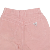 GUESS Womens Shorts Pink Cotton Blend Casual S W22 Stylish Summer