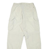 SCHOFFEL Womens Polyester Blend Cream Relaxed Cargo Trousers W28 L28 Outdoor