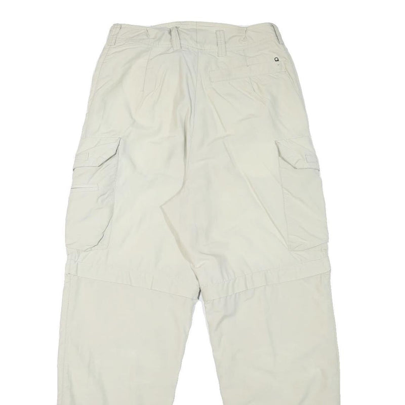 SCHOFFEL Womens Polyester Blend Cream Relaxed Cargo Trousers W28 L28 Outdoor