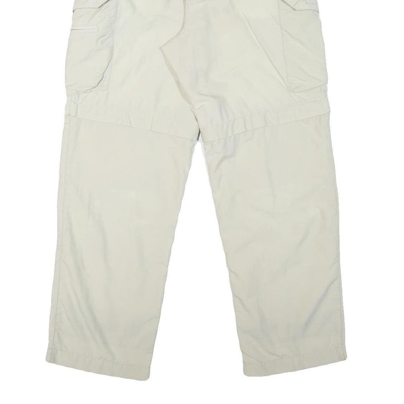 SCHOFFEL Womens Polyester Blend Cream Relaxed Cargo Trousers W28 L28 Outdoor