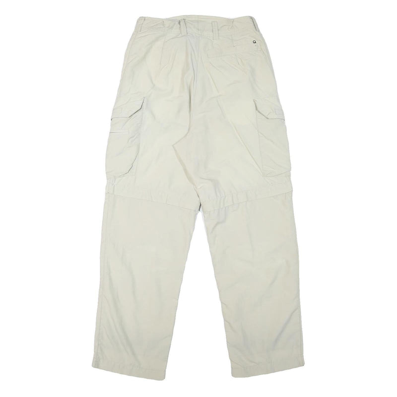 SCHOFFEL Womens Polyester Blend Cream Relaxed Cargo Trousers W28 L28 Outdoor