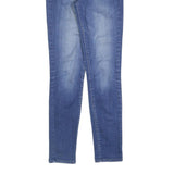 LEVI'S 711 Womens Slim Blue Denim Light W25 L27 Stretch Zip Skinny Jeans