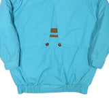 CHANGING Womens Blue Cotton Blend Zip Jacket M Embroidered Pattern Casual