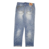 DICKIES Mens Slim Blue Cotton Blend Denim Jeans W28 L28 Classic Zip Pocket