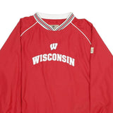 REEBOK Mens Red Wisconsin Crew Neck XL Lightweight Sports Sweatshirt