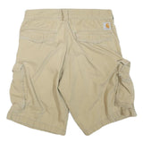 CARHARTT Mens Shorts Beige Cargo Relaxed Fit M W30 Workwear Utility Pocket