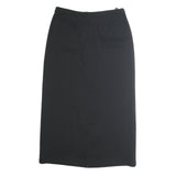 DEVILLE Womens Black Pencil Knee Length Polyester Skirt M Classic Formal Wear