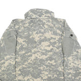 CREATIVE APPAREL Mens Grey Nylon Jacket M Plain Zip Military Style Tactical