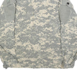 CREATIVE APPAREL Mens Grey Nylon Jacket M Plain Zip Military Style Tactical