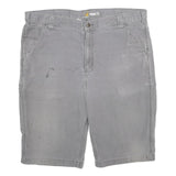 CARHARTT Mens Grey Casual Cotton Blend Relaxed Fit XL W40 Workwear Shorts