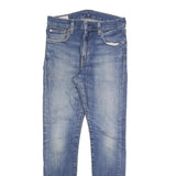 LEVI'S 519 BIG E Mens Jeans Blue Slim Skinny Denim Medium W32 L32 Slim Fit Zip