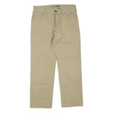 CARHARTT Mens Regular Fit Beige Cotton Blend Trousers W30 L28 Casual Workwear