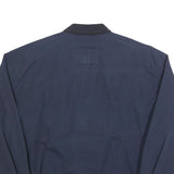 MCGREGOR Mens Navy Blue Classic Jacket L Polyester Blend Zip Plain Lightweight